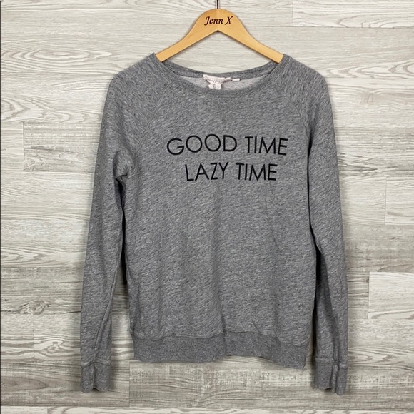 Label Of Graded Goods Crew Neck Gray Sweater - Picture 1 of 7